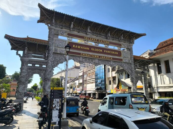 Street scene in Glodok, Jakarta Chinatown
