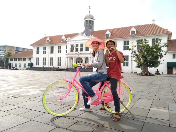 cycling in kota tua jakarta