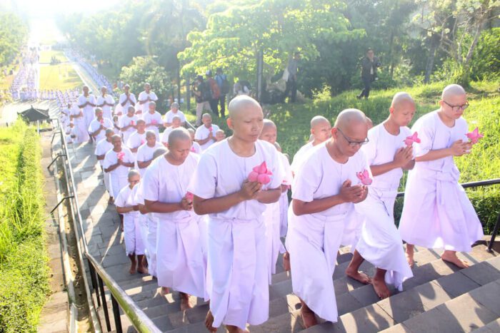 Pradaksina procession at Borobudur