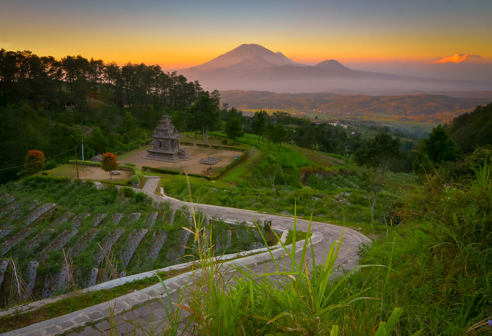 Beutiful view from Gedong Songo Temple