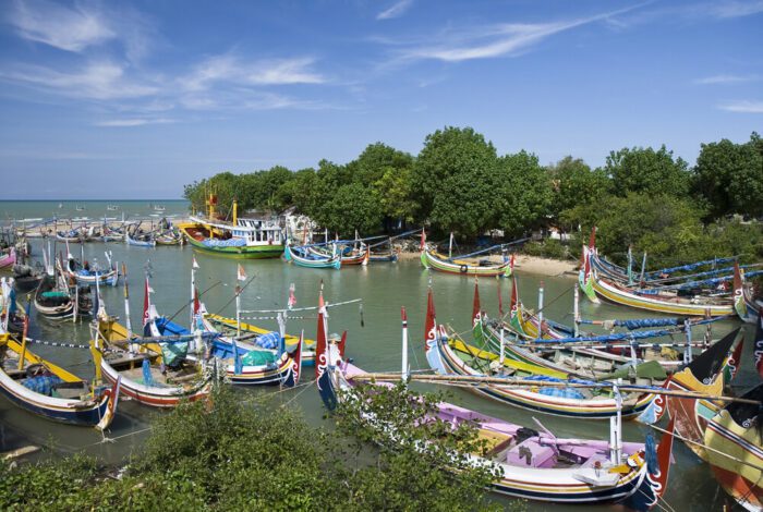 Traditional boats in Madura