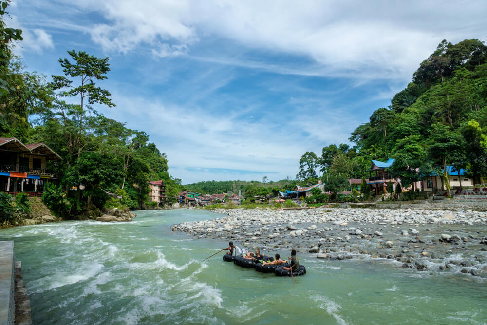 Bohorok river, bukit lawang north Sumatera