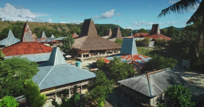 Traditional village in Central Sumba