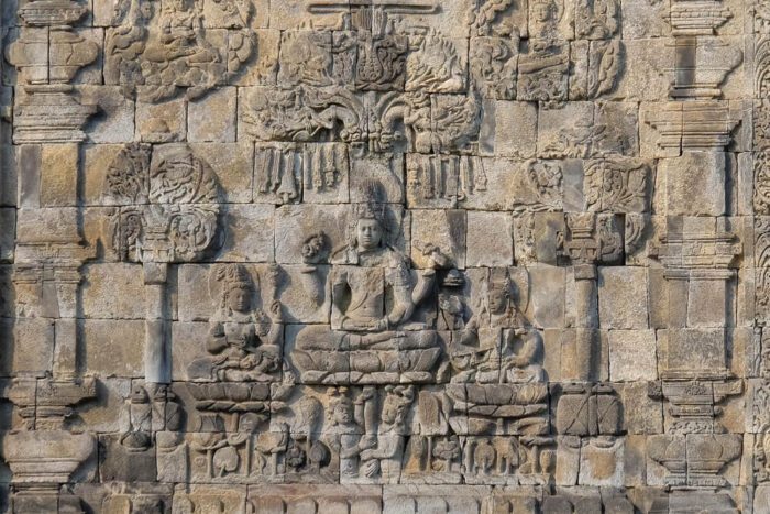 Mendut temple relief