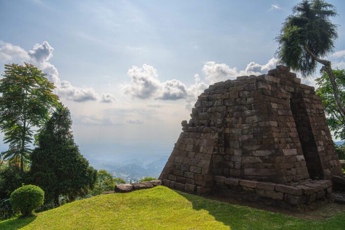 view from candi sukuh