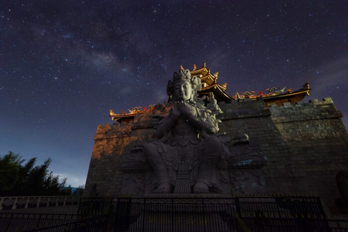 Milky Way over the Lohan Temple