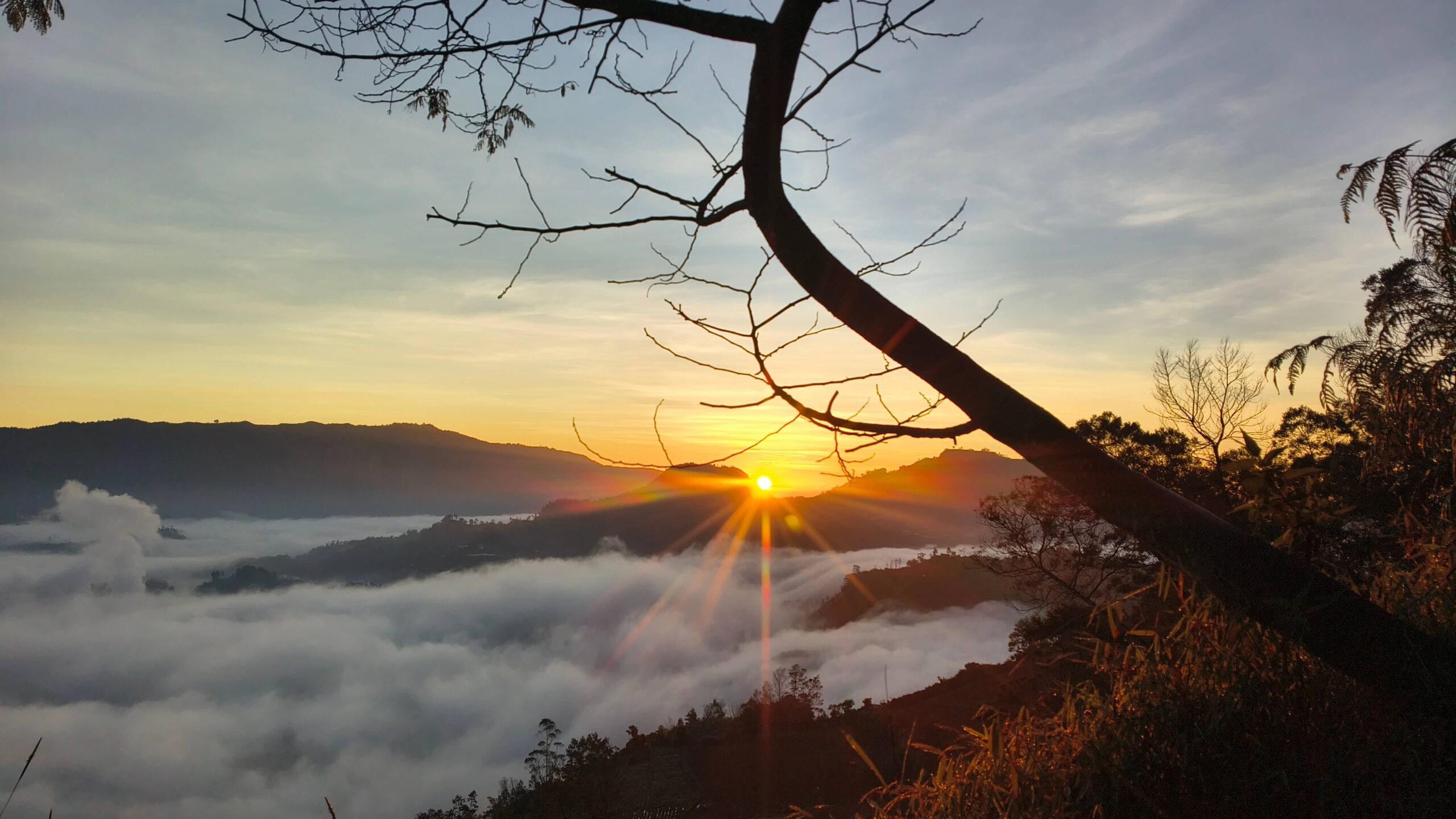 Java mountain sunrise
