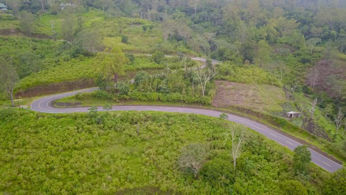 roads around Ende in Flores