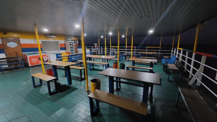 KM Binaiya dining area