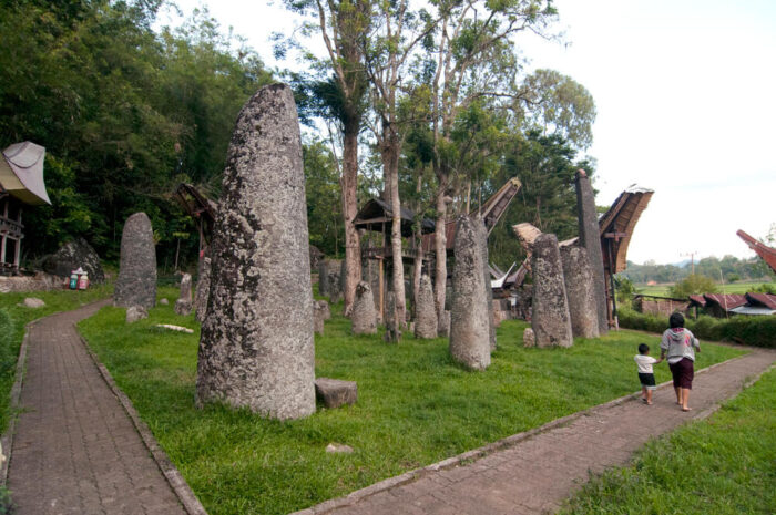 Megalithic stones in Tana Toraja