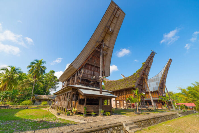 Tongkonan houses and scenery in Tana Toraja