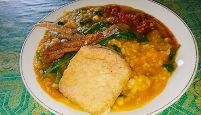 Tinutuan porridge from North Sulawesi