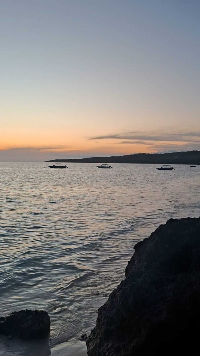 Sunset view over the coast in Tanjung Bira