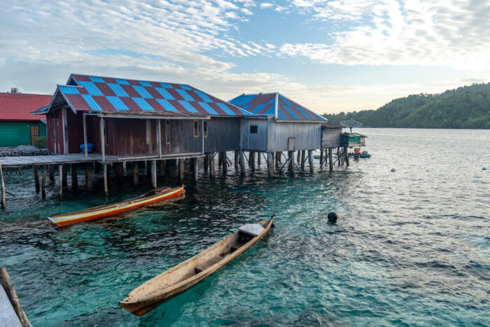 Sea nomad village Torosiaje in Gorontalo