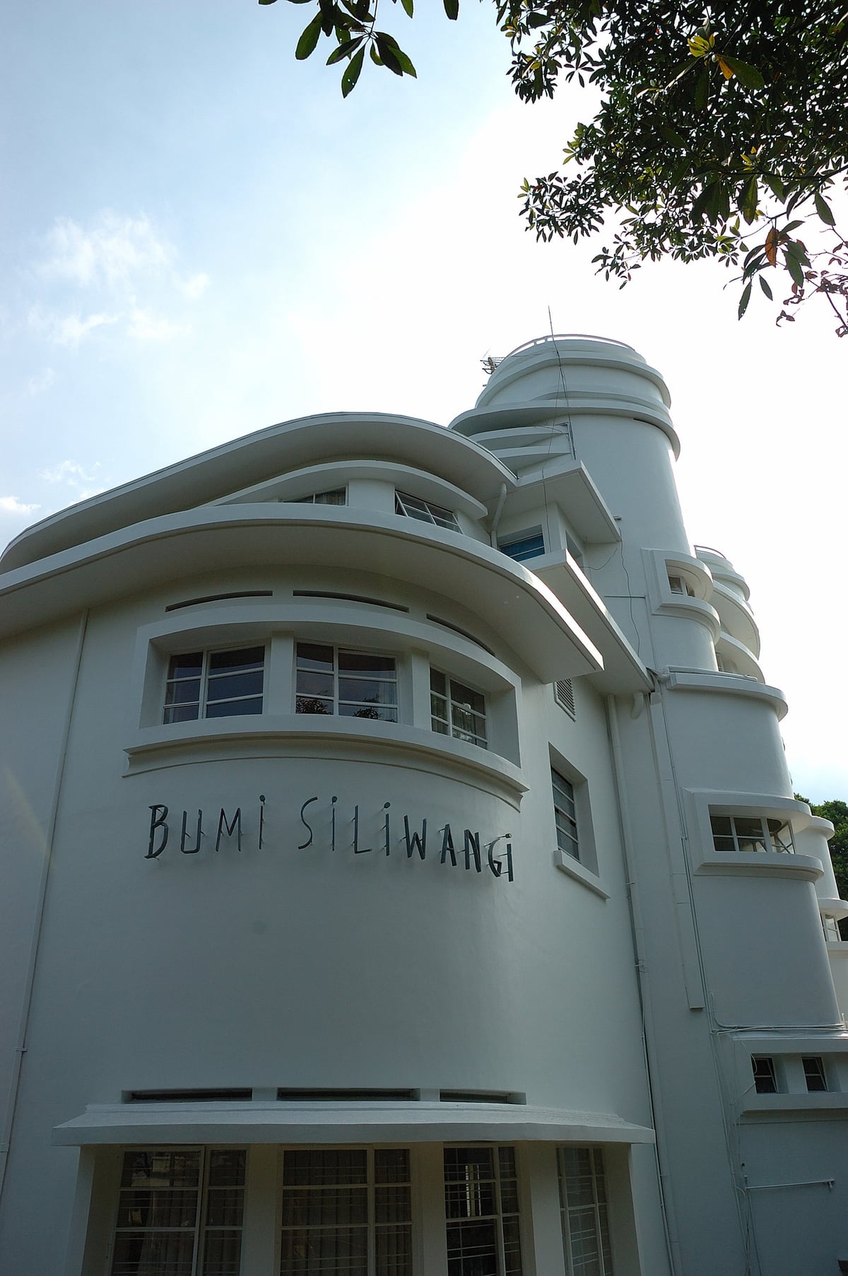 Bumi Siliwangi sign on Villa Isola in Bandung