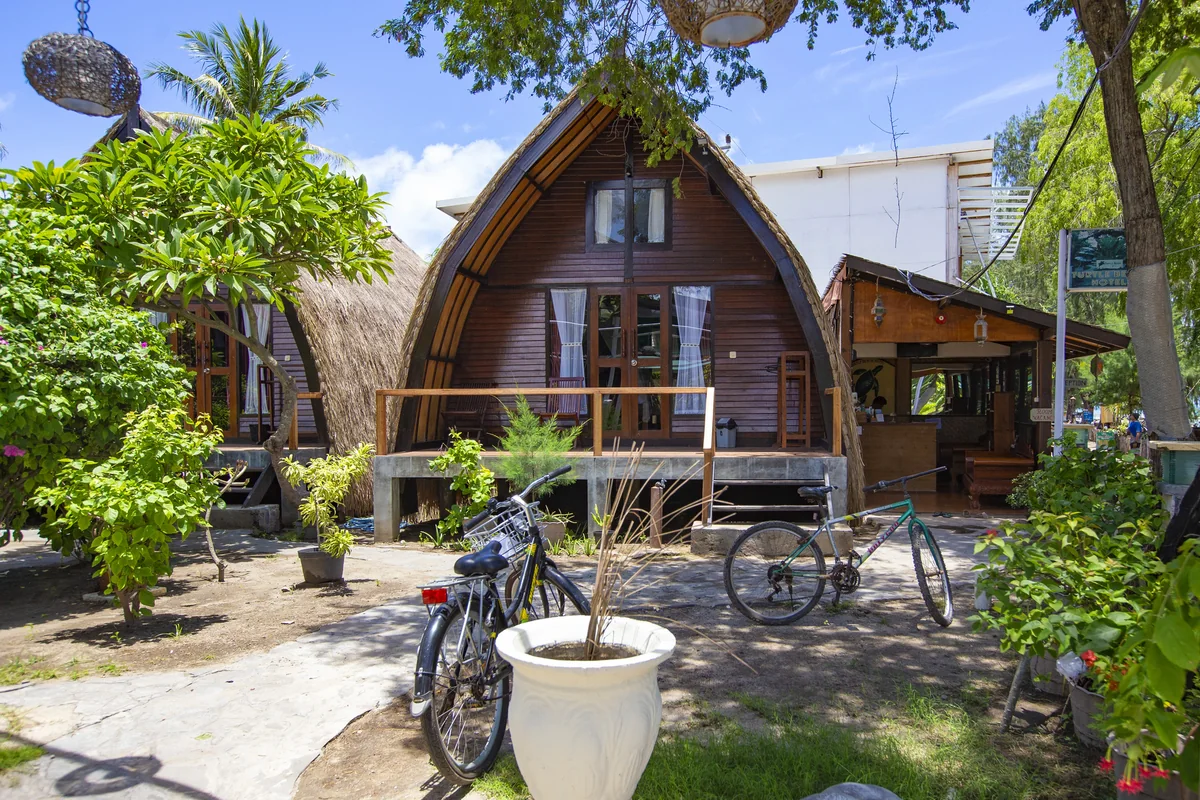 Bungalow accommodation on Gili Air