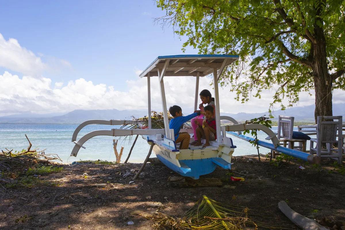Seaside swing on Gili Air